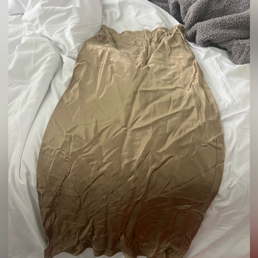 Topshop satin skirt